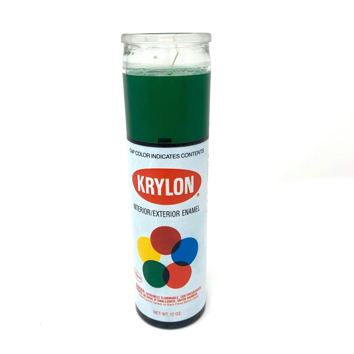 Spray Paint Prayer Candle