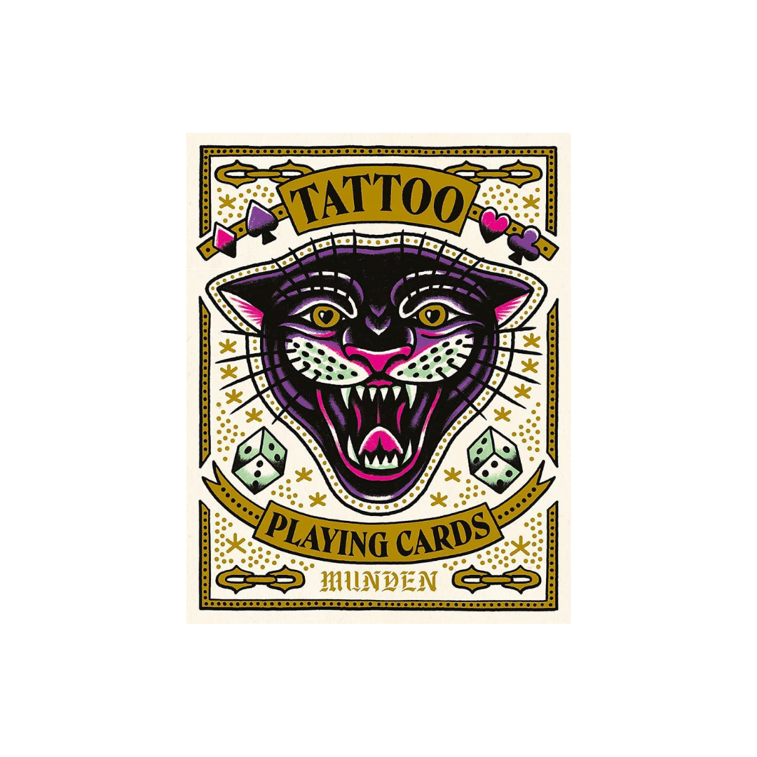 tattoo playing cards deck of 54